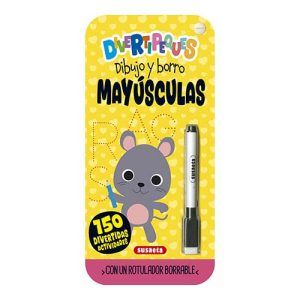 Divertipeques Dibujo y Borro Mayusculas escribir Susaeta actividades aprender pizarra borrable rotulador descubrir didactico 11