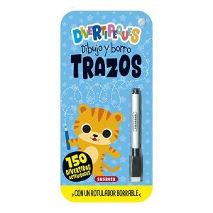 Divertipeques Dibujo y Borro Trazos Susaeta actividades aprender pizarra borrable rotulador descubrir didactico 11