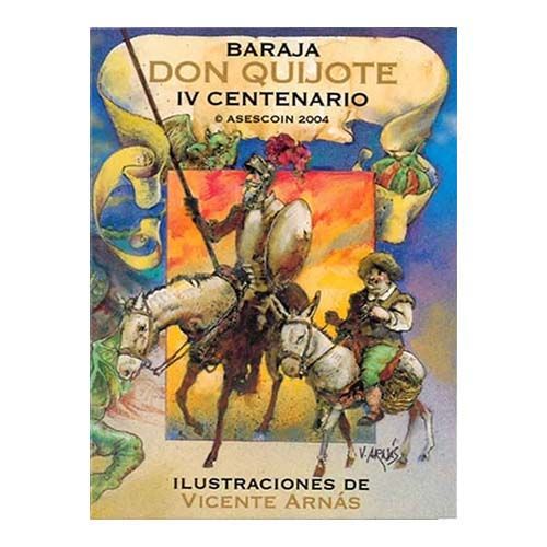 Baraja Don Quijote IV Centenario cartas naipe Maestros Naiperos Asescoin 2004 Vicente Arnas Hidalgo La Mancha Dulcinea 11