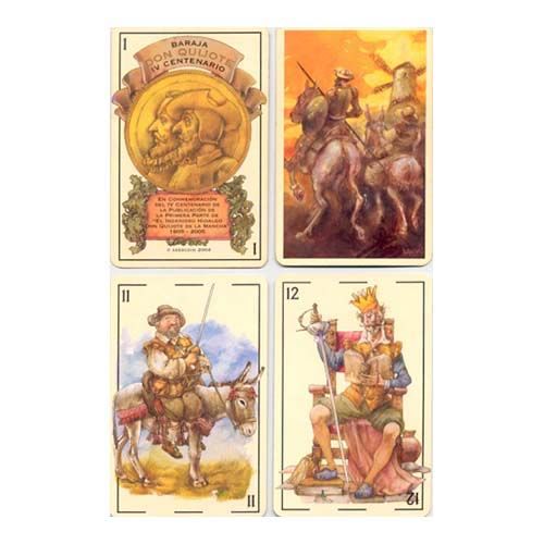 Baraja Don Quijote IV Centenario cartas naipe Maestros Naiperos Asescoin 2004 Vicente Arnas Hidalgo La Mancha Dulcinea 12