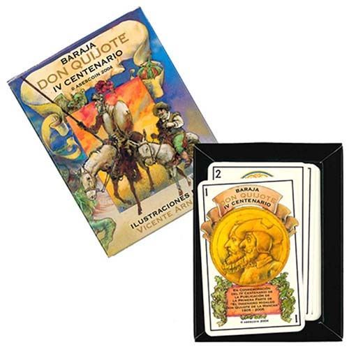 Baraja Don Quijote IV Centenario cartas naipe Maestros Naiperos Asescoin 2004 Vicente Arnas Hidalgo La Mancha Dulcinea 14