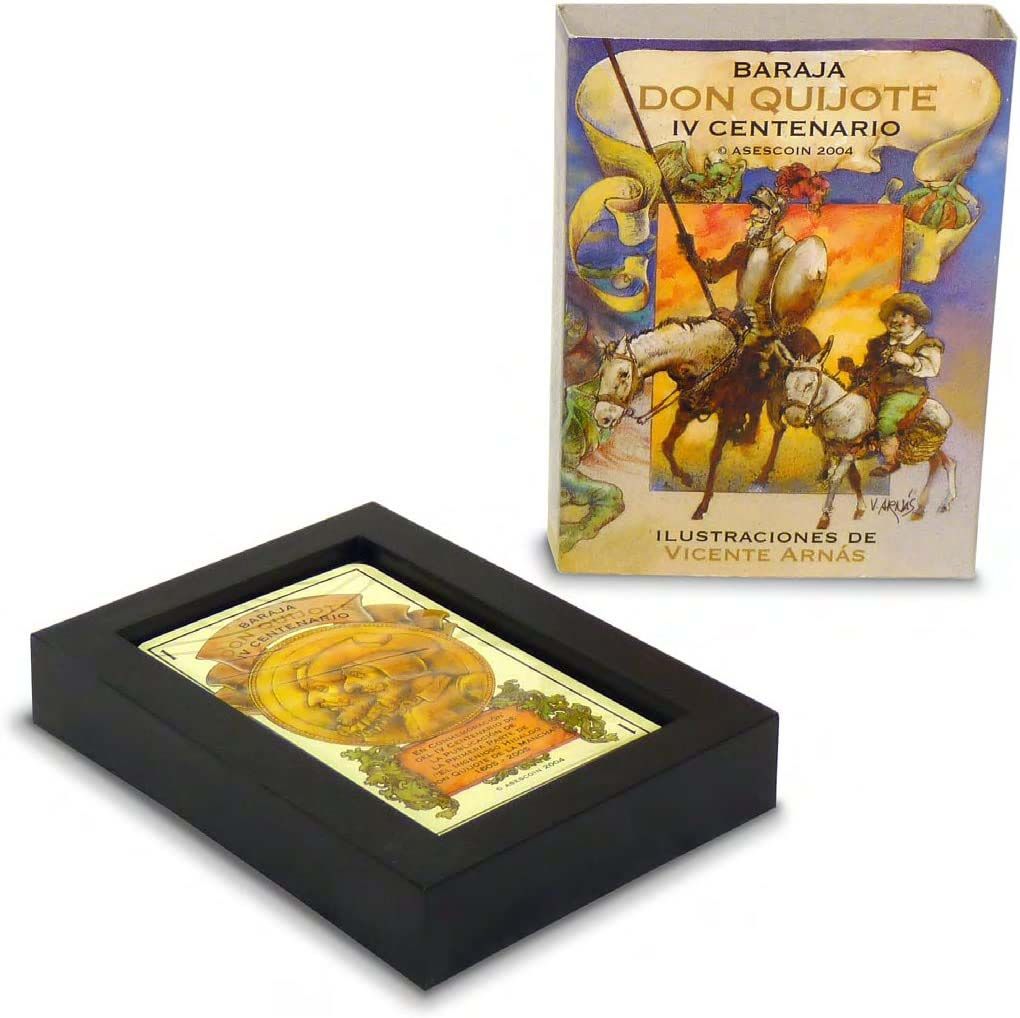 Baraja Don Quijote IV Centenario cartas naipe Maestros Naiperos Asescoin 2004 Vicente Arnas Hidalgo La Mancha Dulcinea 15
