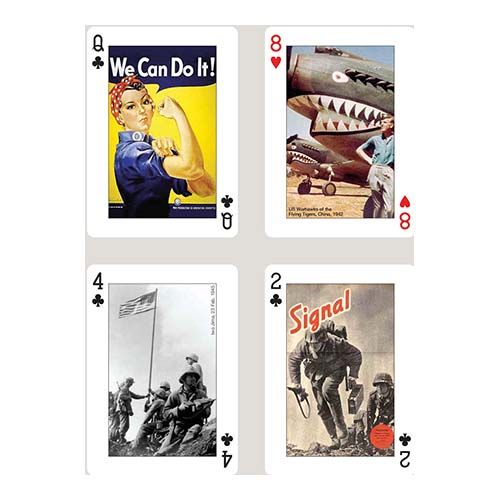II World War playing cards Piatnik poker deck WWII posters photos history military baraja cartas segunda guerra mundial 12