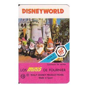 Minis Disneyworld baraja Fournier naipes Heraclio carta mini naipe Walt Disney parque tematico serie nostalgia 11