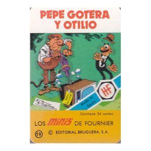 Minis Pepe Gotera y Otilio Fournier baraja cartas naipes naipe Heraclio comic editorial Bruguera serie nostalgia 11