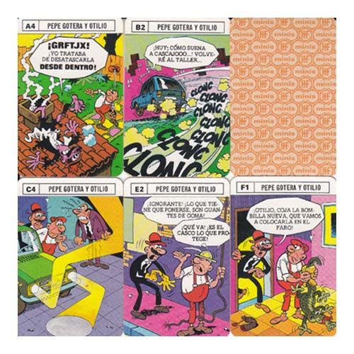 Minis Pepe Gotera y Otilio Fournier baraja cartas naipes naipe Heraclio comic editorial Bruguera serie nostalgia 13