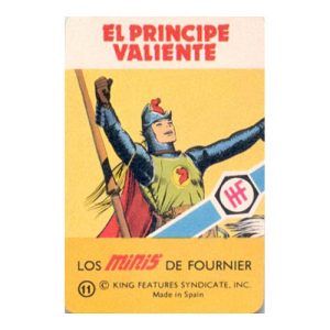 Mnis El principe valiente Naipes Heraclio Fournier baraja cartas naipe mini miniatura serie nostalgia coleccion coleccionable 11