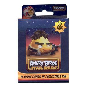 Angry Birds Star Wars Han Solo playing cards poker deck Cartamundi Tin Box collectible Darth Vader Chewbacca 11