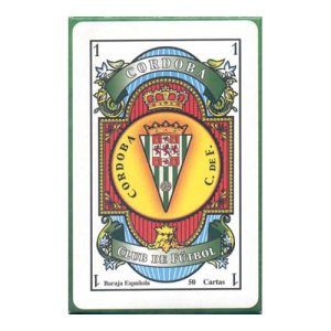Baraja Cordoba Club de Futbol Maestros Naiperos 50 cartas naipe juego jugar escudo 11