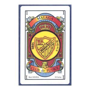 Baraja Malaga Club de Futbol Maestros Naiperos 50 cartas naipe escudo juego 11