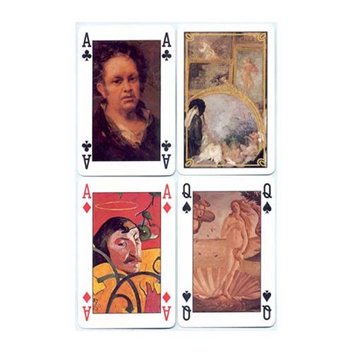 Baraja Pintura Universal Fournier cartas naipe poker bridge reproduccion obras maestras arte cuadros 12