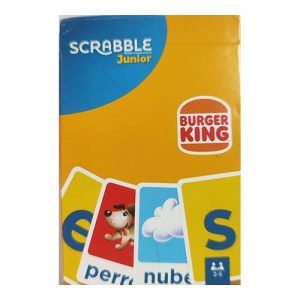 Baraja Scrabble Junior Cartamundi Burger King 46 cartas juego de mesa naipe instrucciones jugar 11