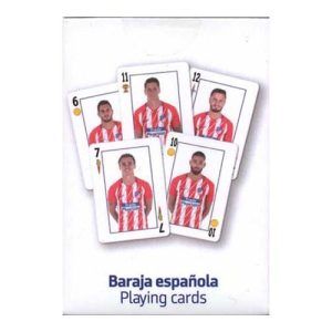 Baraja española Atletico de Madrid 40 cartas naipe juego 2017 2018 football playing cards futbol 11