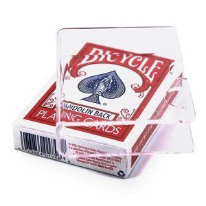 Card Clip protector plexiglass guard plastic for magic decks baraja cartas plastico funda transparente 1