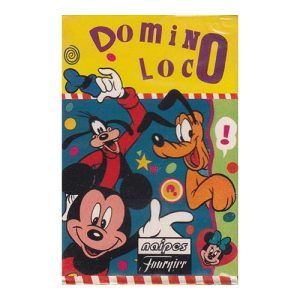 Domino Loco 1995 baraja Fournier Disney naipes Heraclio cartas juego Mickey Minnie Donald Goofy Daisy Pluto 11