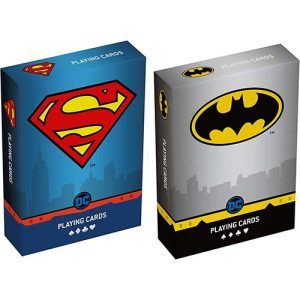 Duopack Batman Superman playing cards Cartamundi pack DC Comics poker decks cinema films super hero 11