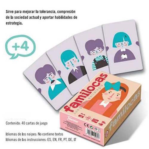 Juego estrategia Familocas Fournier Maridiamantes familias baraja cartas naipe educativo aprendizaje imaginacion 13