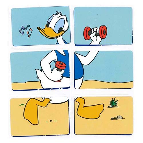 Las mil caras de Donald baraja Fournier Naipes Heraclio cartas Disney puzzle juego 12