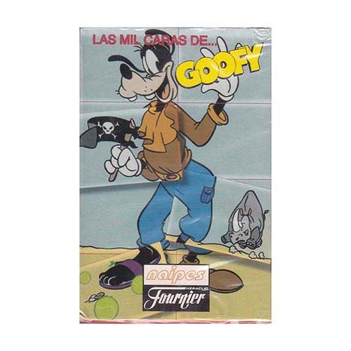 Las mil caras de Goofy baraja Fournier Naipes Heraclio cartas Disney puzzle juego 11