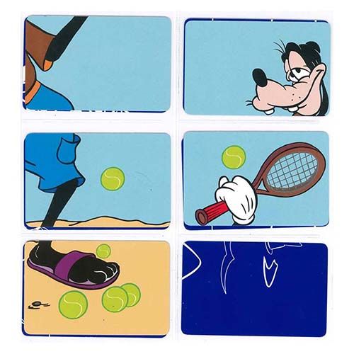 Las mil caras de Goofy baraja Fournier Naipes Heraclio cartas Disney puzzle juego 12