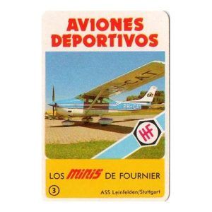 Minis Aviones Deportivos Fournier baraja cartas Naipes Heraclio Mini naipe serie nostalgia avion aviacion 11