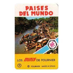 Minis Paises del Mundo Fournier Naipes Heraclio mini baraja carta naipe serie nostalgia pais mundial geografia 11