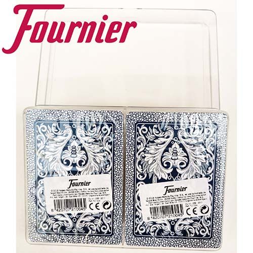 Pack Rabino estuche plastico Fournier barajas cartas naipe español poker rabinos remigio juego monos española azules