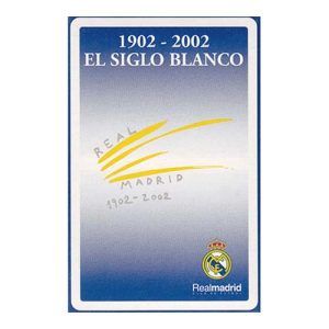 Real Madrid el siglo blanco baraja cartas naipe Maestros Naiperos 1902 2002 centenario fútbol football playing cards 11
