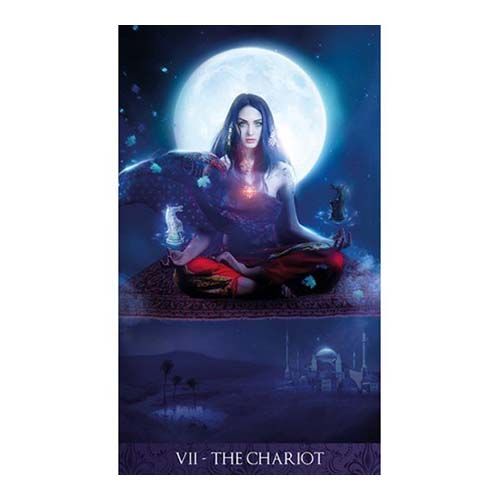 Tarot de la Nuit Lo Scarabeo 78 cards deck Book Instructions Carole Anne Eschenazi Alexandra Bach Noche baraja cartas 13