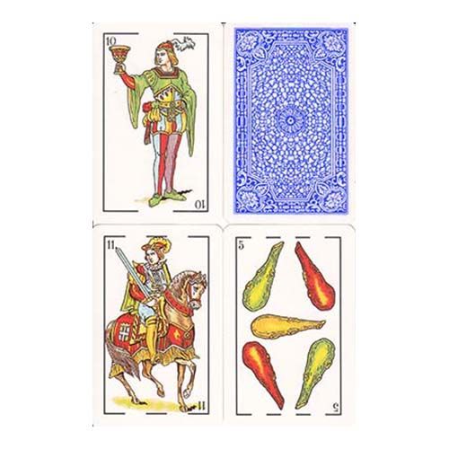 Baraja española Victoria azul 50 cartas naipe 8420707007980 reverso 13