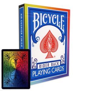 Bicycle Rainbow black V2 playing cards poker deck magic tricks cardistry USPCC baraja cartas naipe abanicos magia 11