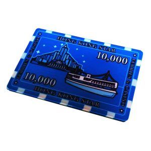 Chip Casino Hong Kong 10000 blue star ferries coin game lucky ficha suerte azul juego apuesta coleccion 11