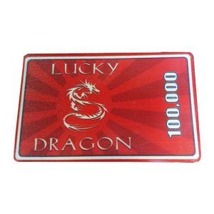 Chip Lucky Dragon casino 100000 red coin poker game texas holdem apuesta juego ficha valor roja rojo 1