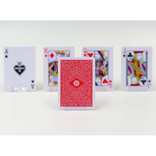 Copag 310 Slimline red playing cards poker deck baraja cartas magia magic B9 finish Cartamundi roja 5411068410222 12