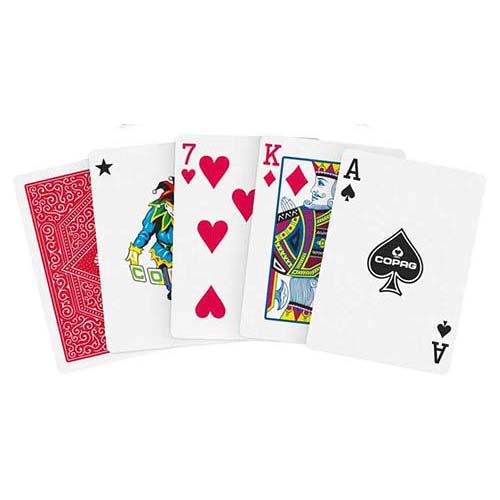 Copag 310 Slimline red playing cards poker deck baraja cartas magia magic B9 finish Cartamundi roja 5411068410222 14