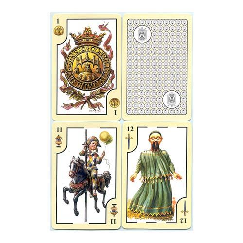 Fiestas Burgos Baraja española Ana Gallego Gama ayuntamiento cartas naipe Vicente Algora coleccion fiesta ciudad 12