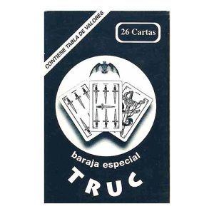Baraja especial Truc Maestros Naiperos 26 cartas juego naipe tabla valores alta calidad valencia valenciano aprender 11