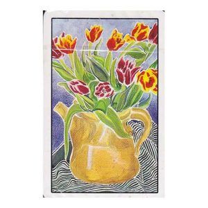 Jarron flores Bridge Fournier baraja cartas Naipes Heraclio naipe poker flowers vase dibujo juego de mesa 11