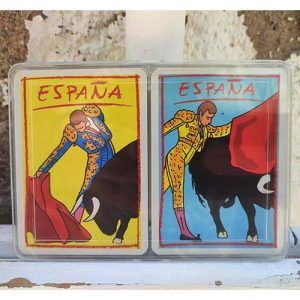 Pack Torero España poker Maestros Naiperos pase estuche plastico souvenir modelo lord 2 x 55 barajas cartas naipe 11
