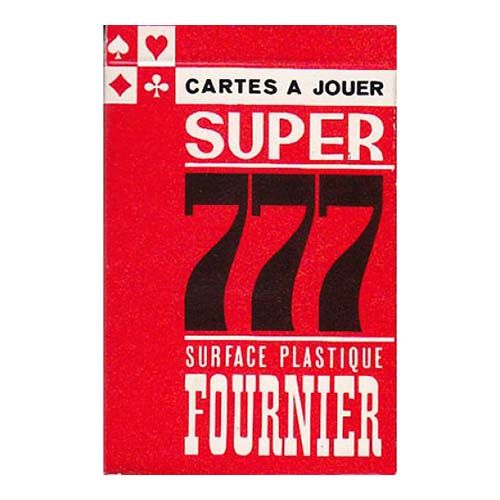 Super 777 bridge Fournier red cartes a jouer Naipes Heraclio poker deck 54 cards coins dores playing cards gold 11