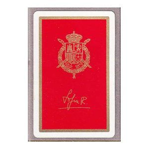 Baraja Firma Reina Sofia Fournier cartas naipes Heraclio sello timbre estuche luijo España monarquia 11