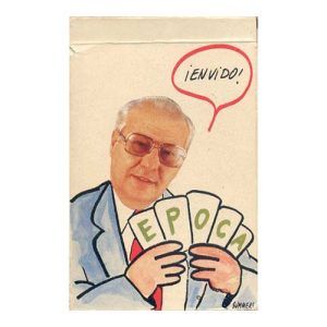 Baraja española Epoca Fournier cartas naipes naipe Summers políticos españoiles España política caricaturas coleccion 11