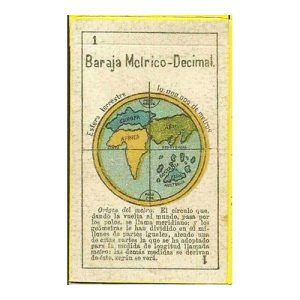 Reproudccion Baraja Metrico Decimal España siglo XIX cartas naipe Ediciones Prado Fournier Museo Naipes Vitoria Alava 11