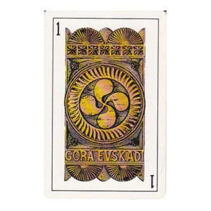 Baraja Gora Euskadi Fournier cartas naipe Heraclio Pais Vasco lauburu gran enciclopedia vasca Sendadiano Diputacion Foral Alava 11