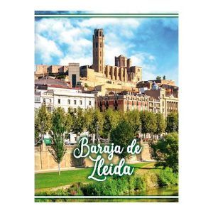 Baraja Lleida edicion especial Editorial Graficas Maxtor naipè cartas espñaola Cataluña turismo viajar viaje Ledrida 11