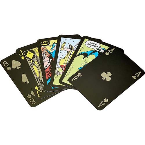 Batman No11 playing cards tin box Cartamundi poker deck DC Comics Heroe Warner Bros cinema film 5411068200588 retro vintage 12