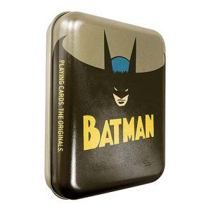 Batman playing cards tin box Cartamundi poker deck DC Comics Heroe Warner Bros cinema film 5411068200243 retro vintage 11