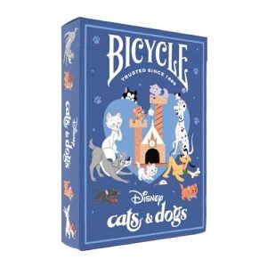 Bicycle Cats and Dogs Disney playing cards inspired poker deck magic official tricks perros gatos films cinema peliculas 11