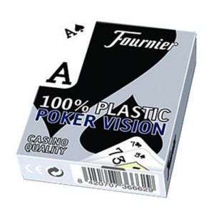 Poker Vision plastic Fournier plastico baraja 55 cartas naipe PVC casino quality naipes Heraclio playing cards deck profesional blue azul 11