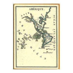 Reproducción Juego cuatro partes del mundo Francia 1820 siglo XIX cartas baraja Ediciones Prado Fournier Jeu monde 11